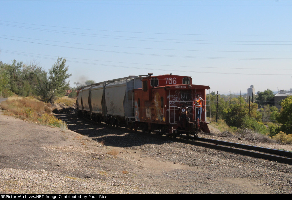 Flaggman On The Head Of The Train